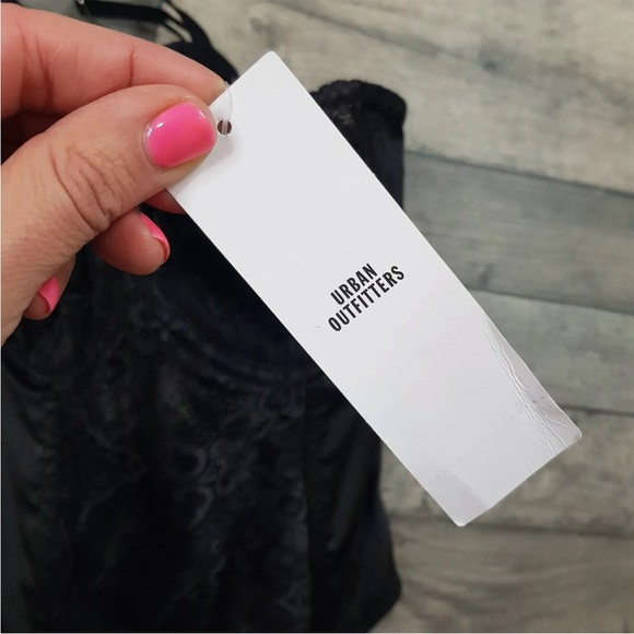 Urban Outfitters Ava Lace Corset Basque Medium 12 14 Black Underwired Top BNWT - Picture 5 of 10